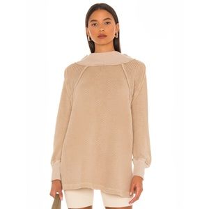 Free People She's A Keeper  Winter Wheat Top Size XS NWT Reg $88.